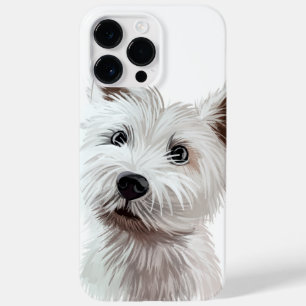 SCHATTIGE WATERVERF WEST HOOGLAND WHITTERRIER Case-Mate iPhone 14 PRO MAX HOESJE