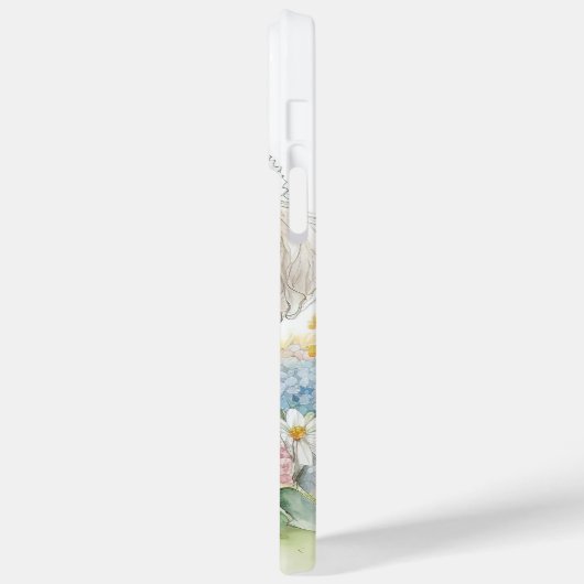 SCHATTIGE WATERVERF WITTE POODLE POPPY DOG Case-Mate iPhone CASE (Achterkant / Links)