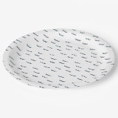 Schattige Wave Pattern Verjaardagspapier Bord (Gekanteld)