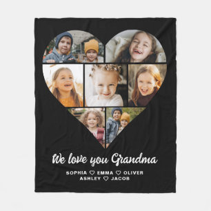 Schattige We love you Oma fotocollage Fleece Deken