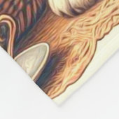 Schattige Welsh Corgi Cardigan Fleece Deken (Hoek)