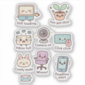 Schattige werk van Home Vibes Sticker Pack (Voorkant)