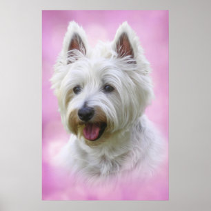 Schattige westelijke hoogland - witte doodsangst poster