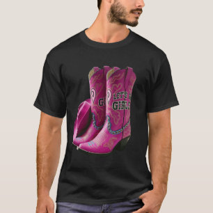 Schattige Westerse Cowgirls Laten we gaan Meisjes T-shirt