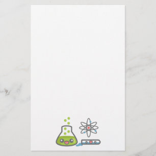 Schattige wetenschappelijke apparatuur briefpapier