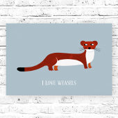 Schattige Wezel Poster