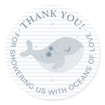 Schattige Whale Blue Boy Baby shower