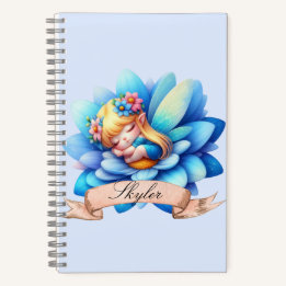 Schattige Whimsical Bloemige Zoete Dromen Slaapfee Notitieboek