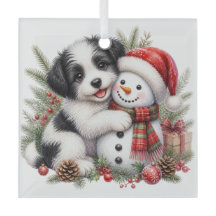 SCHATTIGE WHIMSICAL KERSTTHEMA HONDJE