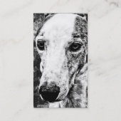 Schattige Whippet Dog Visitekaartje (Achterkant)