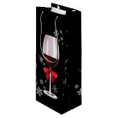 Schattige Wijn Gift Bag Cadeautas (Voorkant Gekanteld)