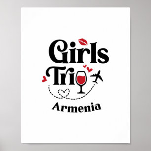 Schattige wijnmeisjesreis Armenië Vakantie Armen Poster