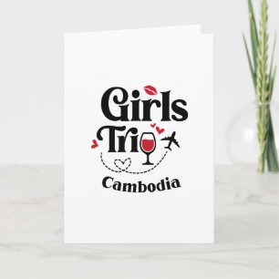Schattige wijnmeisjesreis Cambodja Vakantie Kaart