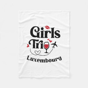 Schattige wijnmeisjesreis Luxemburg Vakantie Fleece Deken