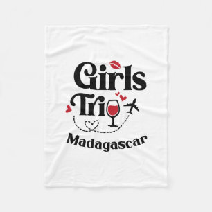 Schattige wijnmeisjesreis Madagaskar Vakantie Fleece Deken
