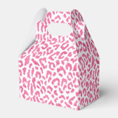 Schattige Wild One Roze Leopard Bedankdoosjes (Achterkant)