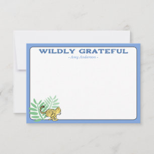 Schattige Wilde Baby Jachtwelp Baby Shower Bedankkaart