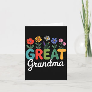 Schattige wilde bloemen oma bloemig moederdag gewe kaart