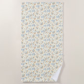 Schattige Wildflower Pattern Strandlaken (Voorkant)