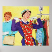 schattige  winkelier poster (Voorkant)