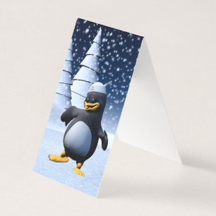 Schattige Winter Zeeman Pinguïn Sneeuw Vakantie Ku Kaart