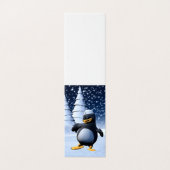 Schattige Winter Zeeman Pinguïn Sneeuw Vakantie Ku Kaart (Buitenkant ongevouwen)