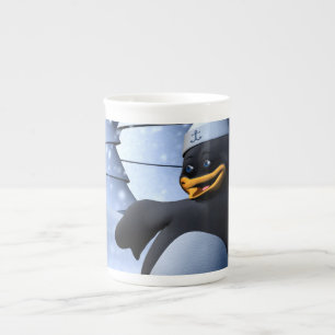 Schattige Winter Zeeman Pinguïn Sneeuw Vakantie Ku Porselein Kop