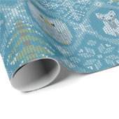 Schattige winterbos cadeaupapier (Rol Hoek)