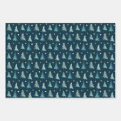 Schattige winterdelicatbomen, Kerstmis Inpakpapier Vel (Voorkant 3)