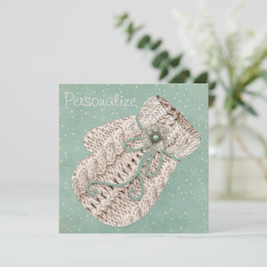 Schattige wintergaren mitten blauwgroen grijs rus (Staand voorkant)