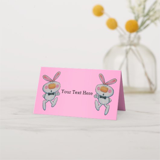 Schattige wit konijn duimen omhoog boog Stropdas r (Achterkant)