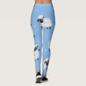 Schattige wit schaap:  lammeren. leggings (Achterkant)