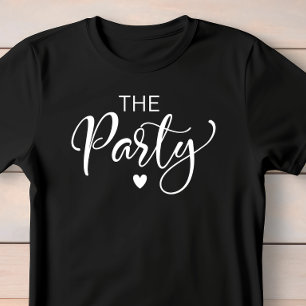 Schattige Wit Script Bachelorette Party T-shirt