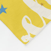 Schattige wit tekstontwerp fleece deken (Hoek)