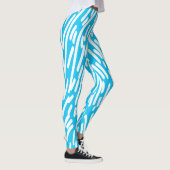 Schattige witte en turquoise klassieke "Ratti_Crea Leggings (Rechts)