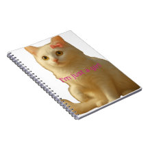 Schattige Witte Kat "Ik Ben Gewoon een Meisje" Est