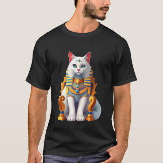 Schattige Witte Kat T-shirt