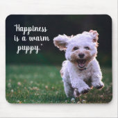 Schattige witte pop muismat (Voorkant)