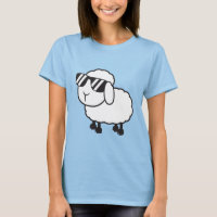 Schattige Witte Schapen Cartoon