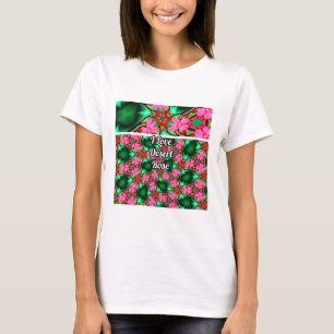 Schattige woestijnpatroon van het Roos T-shirt