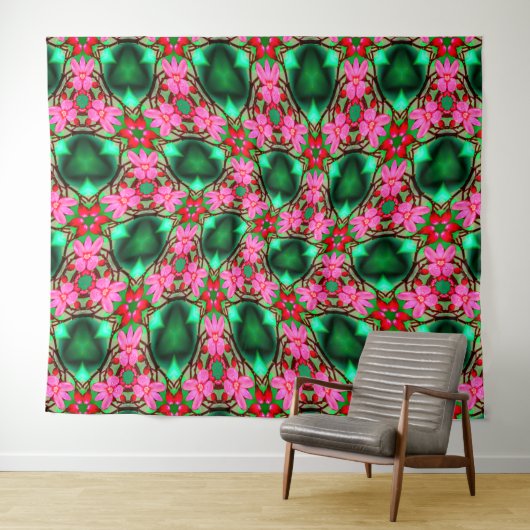 Schattige woestijnpatroon van het Roos Wandkleed (In Situ (horizontaal))