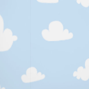 Schattige Wolkenblauwe lucht kwekerij kinder kamer Behang