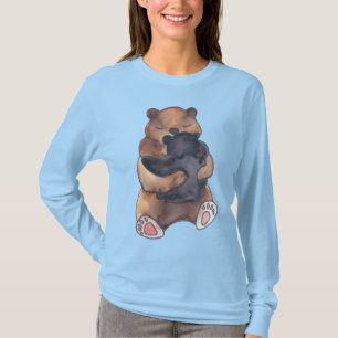 Schattige Woodland Baby Beer knuffel T-shirt