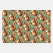 Schattige Woodland Squirrel Wrapping Paper (Voorkant)