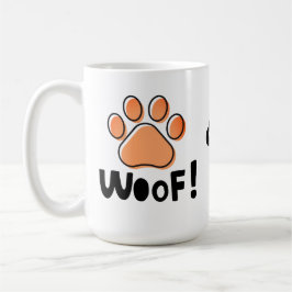 Schattige Woof Hondenliefhebbers Koffie Mok