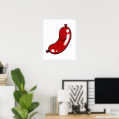 Schattige worst poster (Thuiskantoor)