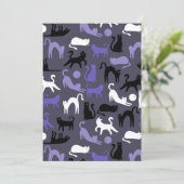 Schattige Yoga Schattigee Kattenhoudingen Feestdagenkaart (Staand voorkant)