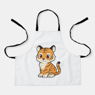 Schattige Yoga Tijger Fitness Dier Zen Design Schort