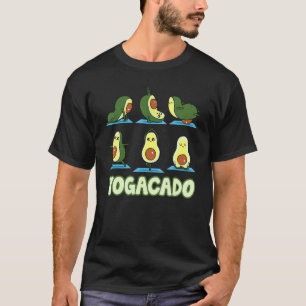 Schattige Yogacado Avocado Yoga Asana Houdingen Me T-shirt