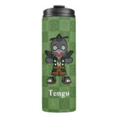 Schattige Yokai Karasu Tengu | Japanse folklore Thermosbeker (Voorkant)